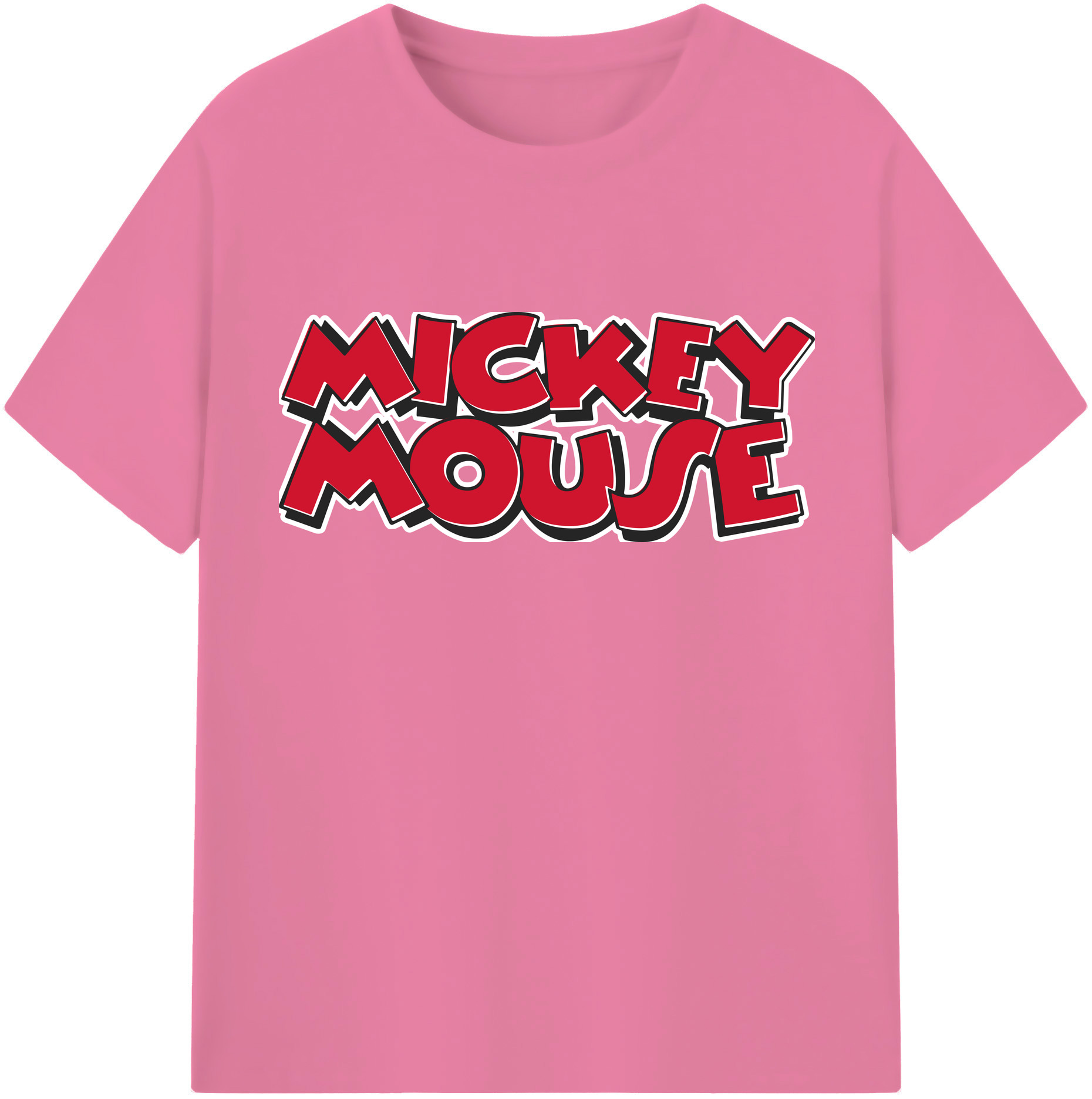 （画像用） ミッキーマウス Mickey Mouse 綿100％半袖Tシャツ（フロントプリント）